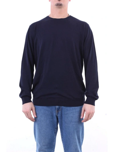 Kangra Men's Blue Silk Sweater