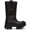 BALENCIAGA BLACK BULLDOZER BOOTS