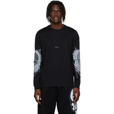 Givenchy Mens Black Spider Web Graphic-print Cotton-jersey Top L