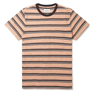 Albam Heritage Stripe T-shirt Orange Stripe