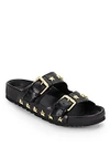 ASH United Star-Studded Leather Slide Sandals