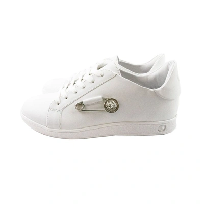 Versus Versace  Lion Head Safety Pin Trainers White Colour: White