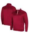 COLOSSEUM MEN'S CARDINAL ARKANSAS RAZORBACKS NO TOMORROW QUARTER-SNAP JACKET