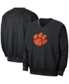 NIKE MEN'S BLACK CLEMSON TIGERS STADIUM PULLOVER WINDBREAKER