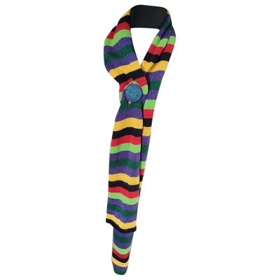 Pre-owned Miss Sixty Wool Scarf In Multicolour
