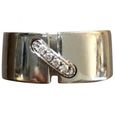 Pre-owned Chaumet Liens White Gold Ring In Silver