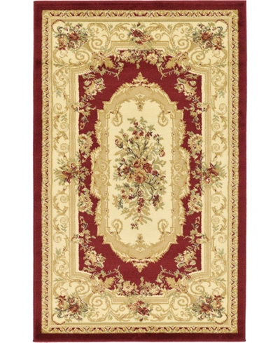 Bayshore Home Belvoir Blv3 3' 3" X 5' 3" Area Rug In Red