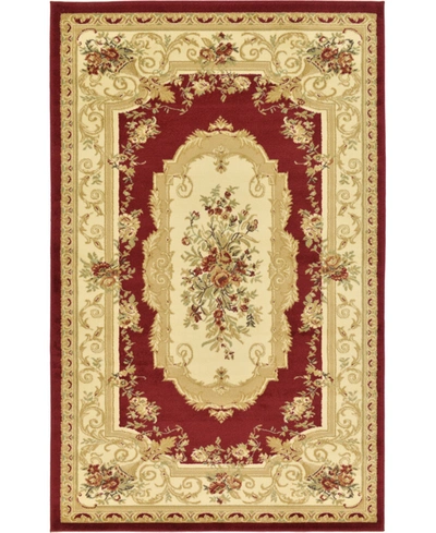 Bayshore Home Belvoir Blv3 5' X 8' Area Rug In Red