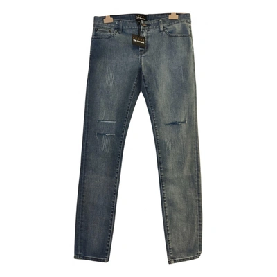 Pre-owned The Kooples Spring Summer 2020 Slim Jeans In Blue