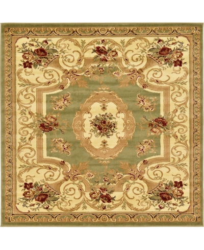 Bayshore Home Belvoir Blv3 6' X 6' Square Area Rug In Green