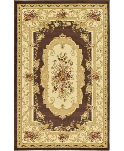 Bayshore Home Belvoir Blv3 5' X 8' Area Rug In Brown