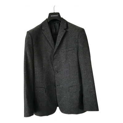Pre-owned Emporio Armani Wool Suit In Anthracite