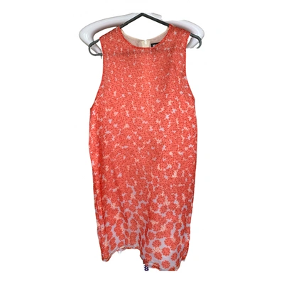 Pre-owned Holly Fulton Silk Mid-length Dress In Red