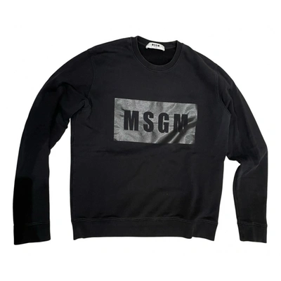 Pre-owned Msgm Sweatshirt In Black