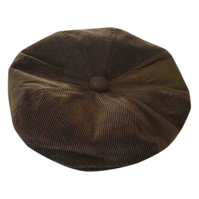 Pre-owned Stephen Jones Millinery Cloth Hat In Brown