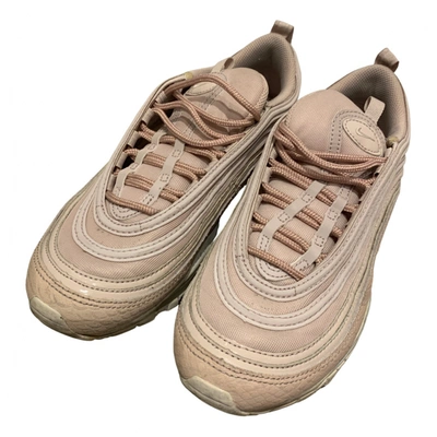 Pre-owned Nike Air Max 97 Cloth Trainers In Pink