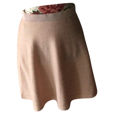 Pre-owned Manoush Mini Skirt In Pink