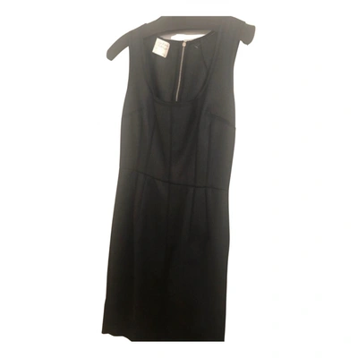 Pre-owned Dolce & Gabbana Wool Mid-length Dress In Anthracite