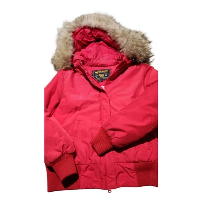 Pre-owned Woolrich Coat In Red