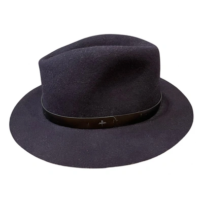 Pre-owned Rag & Bone Wool Hat In Purple
