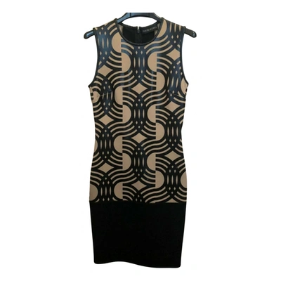 Pre-owned David Koma Wool Dress In Multicolour