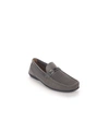 Aston Marc Men's Moccasin Knit Driving Shoes In Gray