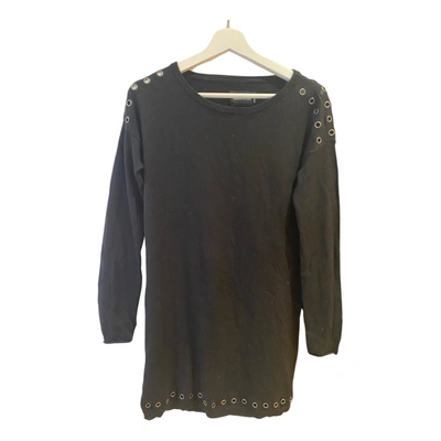 Pre-owned Zadig & Voltaire Wool Mini Dress In Black