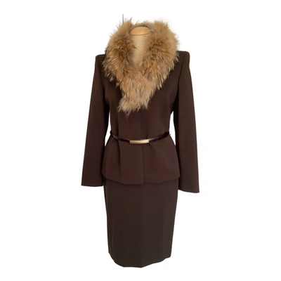 Pre-owned Seventy Wool Suit Jacket In Brown