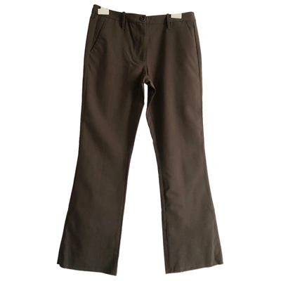 Pre-owned Nine In The Morning Straight Pants In Khaki