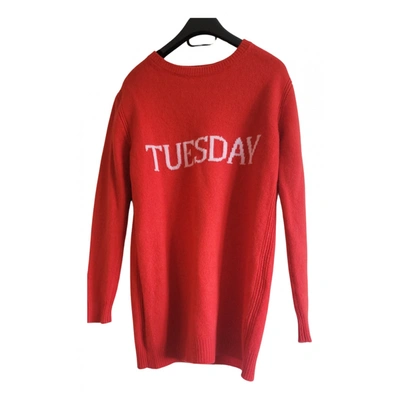 Pre-owned Alberta Ferretti Wool Sweatshirt In Red