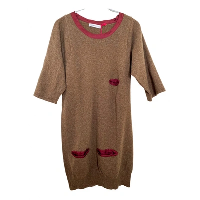 Pre-owned See By Chloé Wool Mini Dress In Brown