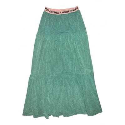 Pre-owned Aniye By Maxi Skirt In Turquoise