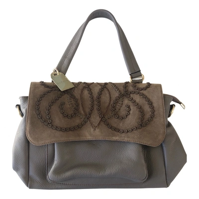 Pre-owned Almala Leather Handbag In Grey