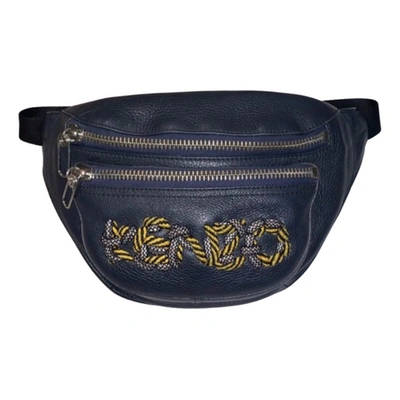 Pre-owned Kenzo Leather Bag In Blue