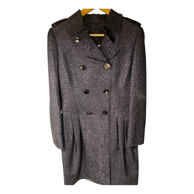 Pre-owned Gai Mattiolo Wool Coat In Grey