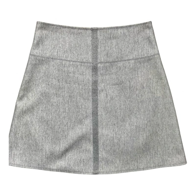 Pre-owned Blumarine Wool Mini Skirt In Grey