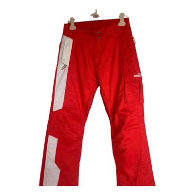 Pre-owned Ferrari Trousers In Red