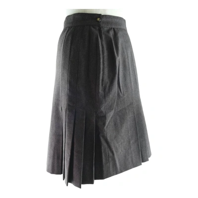 Pre-owned Chanel Wool Skirt In Brown