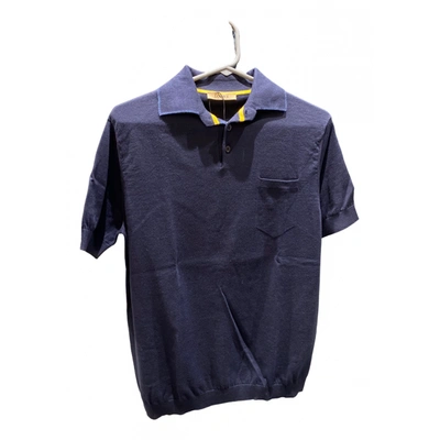 Pre-owned Loewe Polo Shirt In Navy