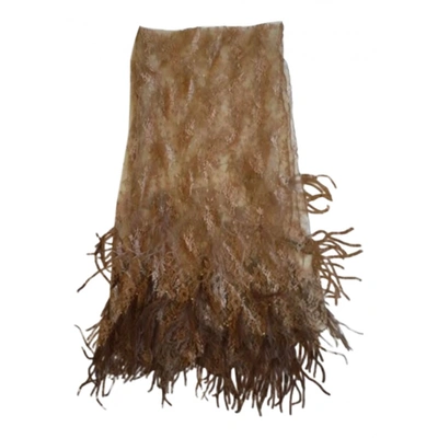 Pre-owned Valentino Scarf In Beige
