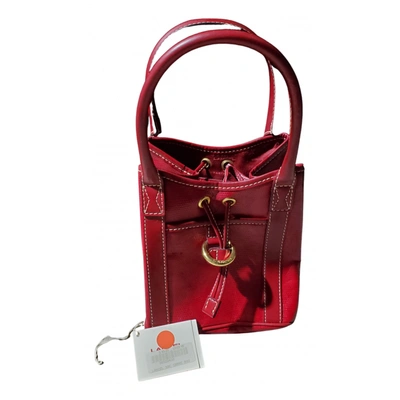 Pre-owned Lancel Leather Handbag In Red