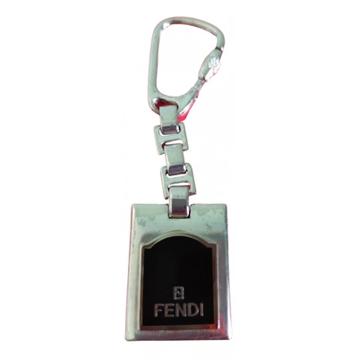 Pre-owned Fendi Bag Charm In Silver
