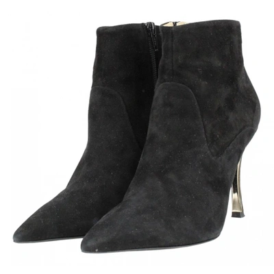 Pre-owned Furla Ankle Boots In Black