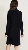 NORMA KAMALI KAMALI KULTURE TURTLENECK DRESS BLACK,NKAMA30523