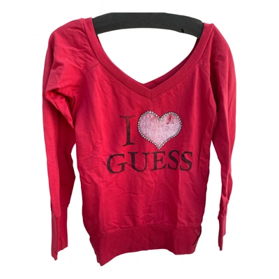 Pre-owned Guess Sweatshirt In Red