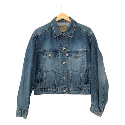 Pre-owned Repeat Jacket In Blue