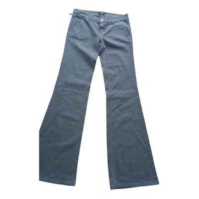 Pre-owned Costume National Slim Pants In Grey