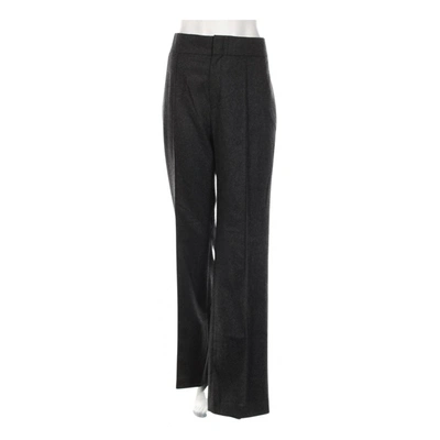 Pre-owned Isabel Marant Wool Trousers In Grey