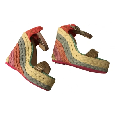 Pre-owned Sophia Webster Cloth Espadrilles In Multicolour