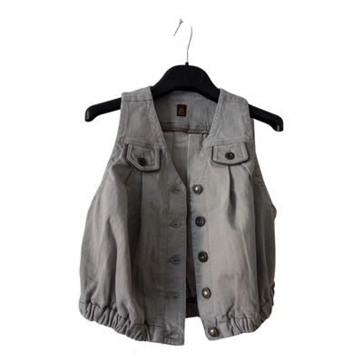 Pre-owned Replay Short Vest In Grey